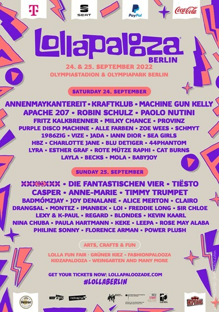 Ticketmaster, Lollapalooza, Berlin, Tickets